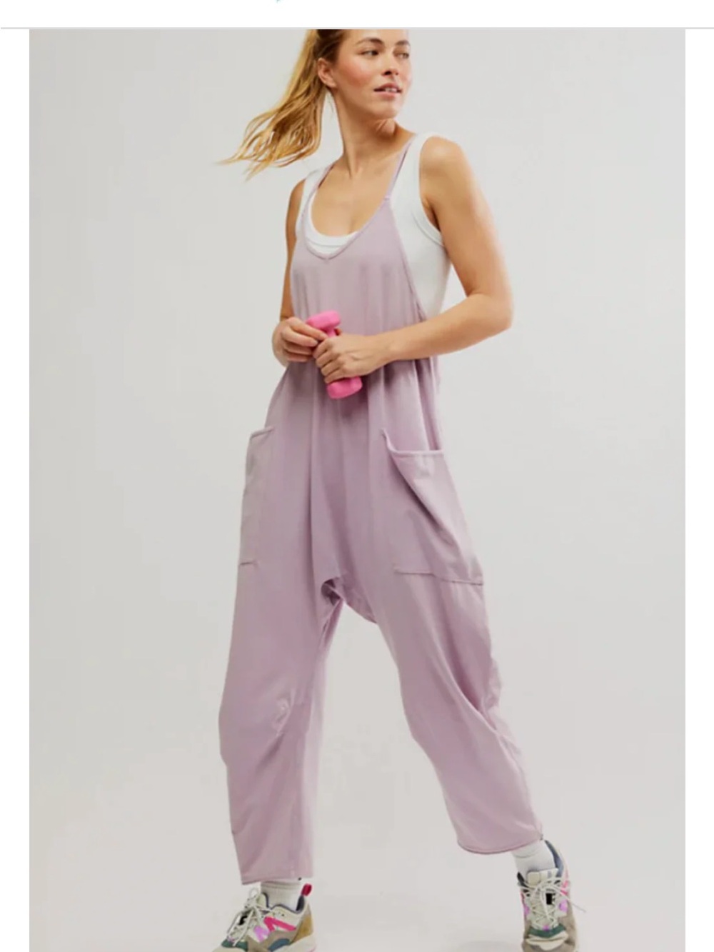 FP Movement by Free People Lilac one shot worn once with matching bralette